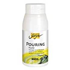 Kreul 87210 – Solo Goya Pouring Fluid, 750 ml flaska, flytande akrylmedium för gjut- och flödestekniker, vattenbaserade, optimerar flödesegenskaperet hos akrylfärger