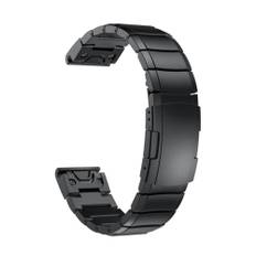 Garmin Fenix 5/Fenix 6 Urrem i rustfrit stål - Sort