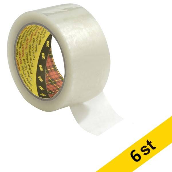 Packtejp 38mm x 66m | 3M Scotch 371 | transparent | 6st