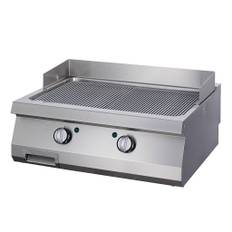 Heavy Duty Grillplatta - R�flad krom - Dubbel enhet - 70 cm djup - Elektrisk