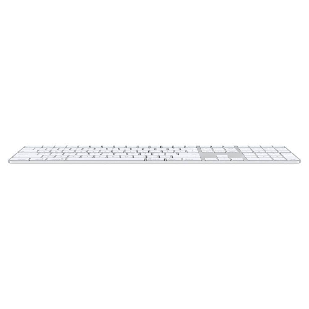 Apple Magic Keyboard 2021 | Numerisk Knappsats | Touch ID | Silver/Vit | FR