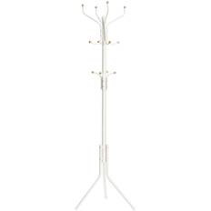 Stumtjener i hvid metal - 182 cm