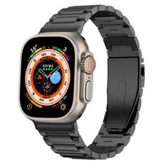 Apple Watch SE 44mm Snyggt armband i titan, svart