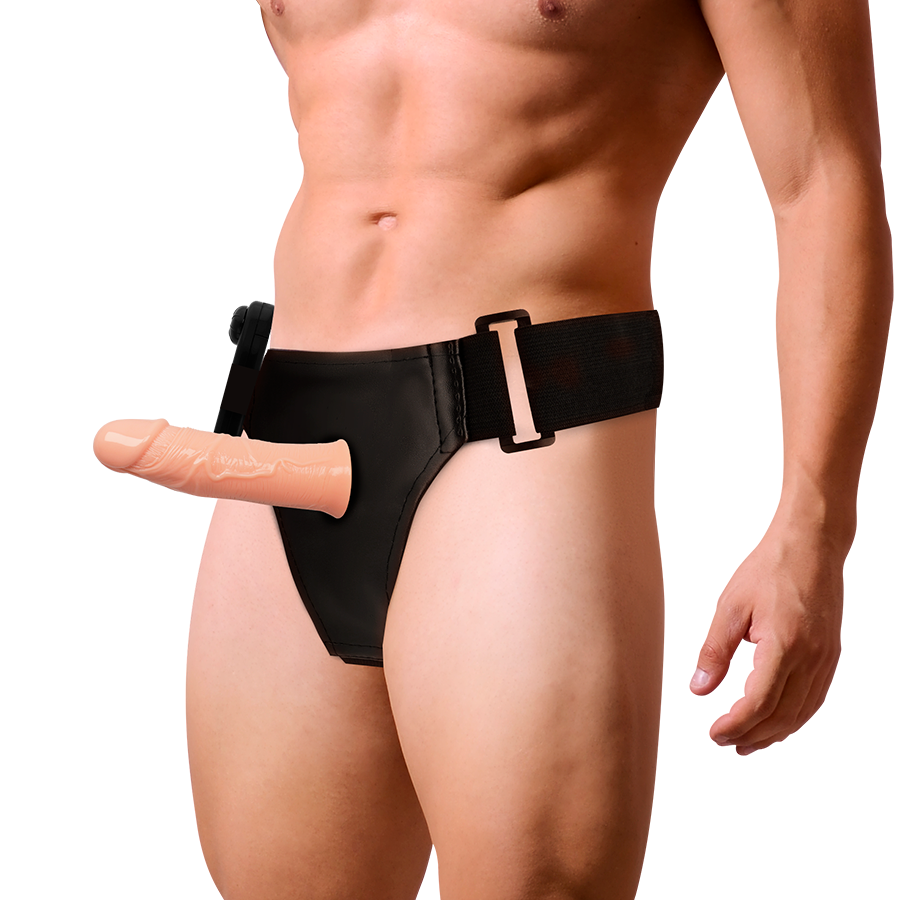 Penisöverföring med vibrator och sele