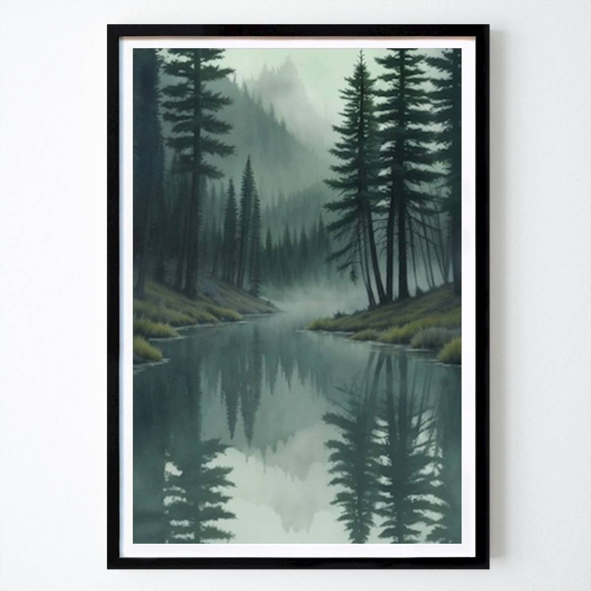 Platser & Städer Poster: Fridfulla nordiska alpina sjö nr 2 av Sven Holm av Sven Holm