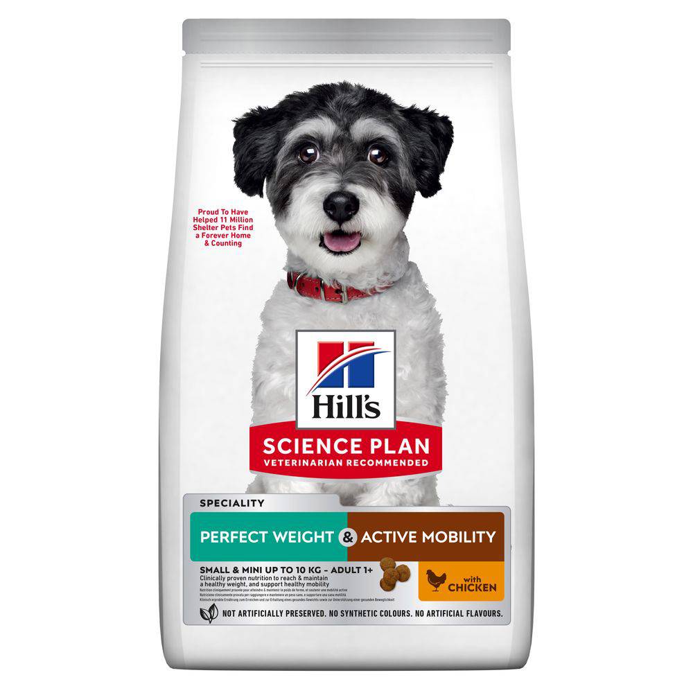 2x6kg Perfect Weight & Mobility Small & Mini Hill's Science Plan hundefoder
