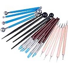 Washable Brush Set 18Pcs Clay Tool Sculpture Modeling Tools Ball Stylus Dotting Tools For Pottery Sculpture Rock Painting Mandala Art Carving Tool