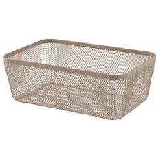 IKEA 365+ matförvaringskorg, metall/ljus gråbrun, 30x20x11 cm
