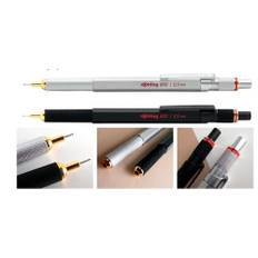 Rotring pencil 800, 0,5 el. 0,7 blank eller sort