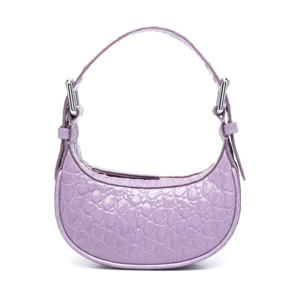 By FAR Mini Soho Skuldertaske med Krokodillepræg - Tasker - Dame - Lilla - ONE SIZE - Uld