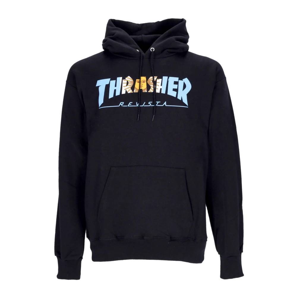Thrasher, Sweatshirts , Herre, Sort, XL, Bomuld, Argentina Revista Sort Hoodie Langærmet