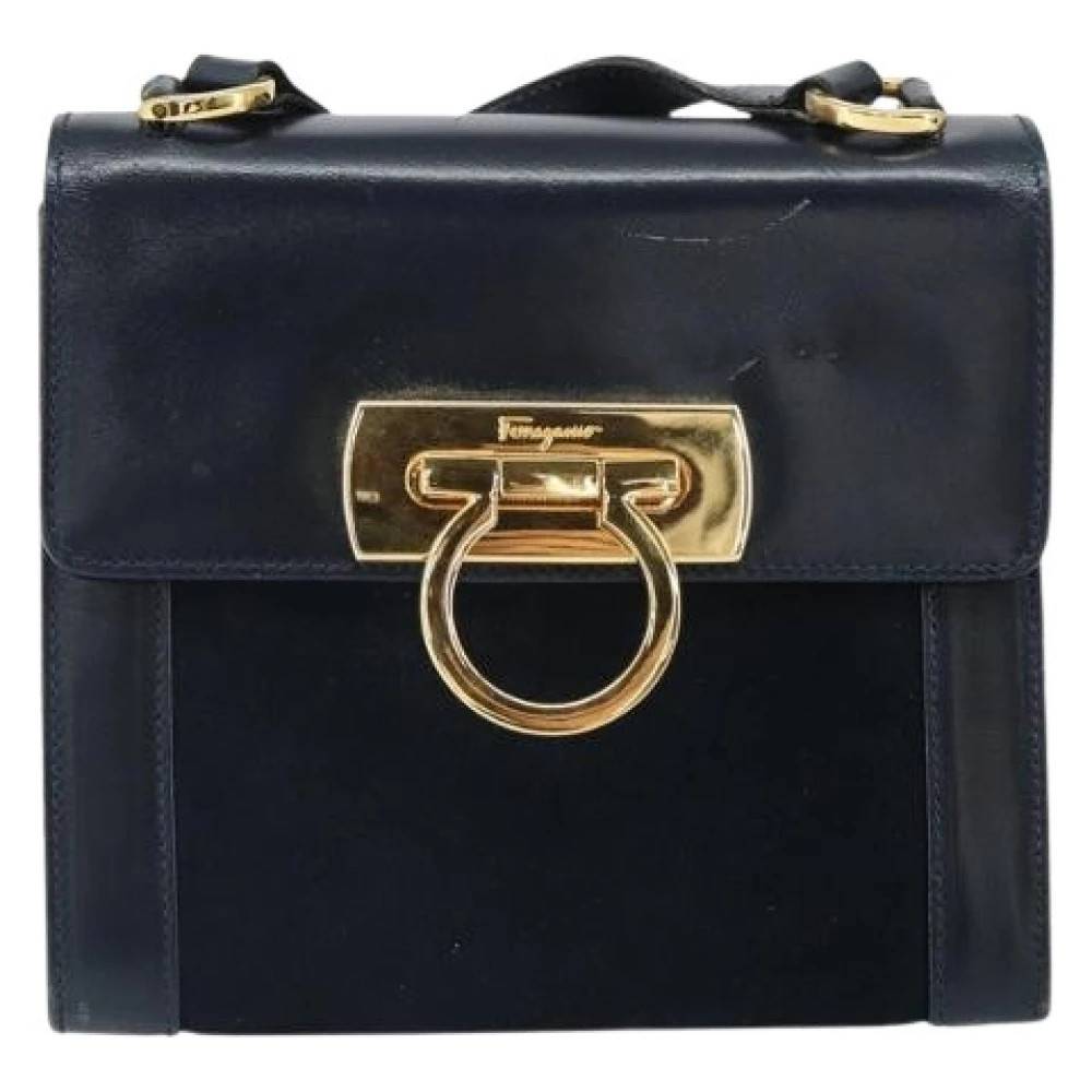 Salvatore Ferragamo Pre-owned - Pre-owned Läder Axelremsväska Vintage - Dam - ONE Size - Läder