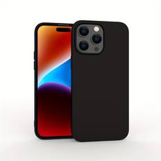 TEMU Original Midnight Black Soft Tpu Silicon Phone Case Phone Cover Good Quality For Iphone 11 12 Iphone 13 Iphone 14 Pro Max Iphone Xr Xs 7g 7p Se