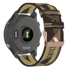 För Garmin Forerunner 255 / Venu 2 / Samsung Galaxy Watch3 45 mm klockarmband med spänne Nylon klockband Universal 22 mm Quick Release klockband