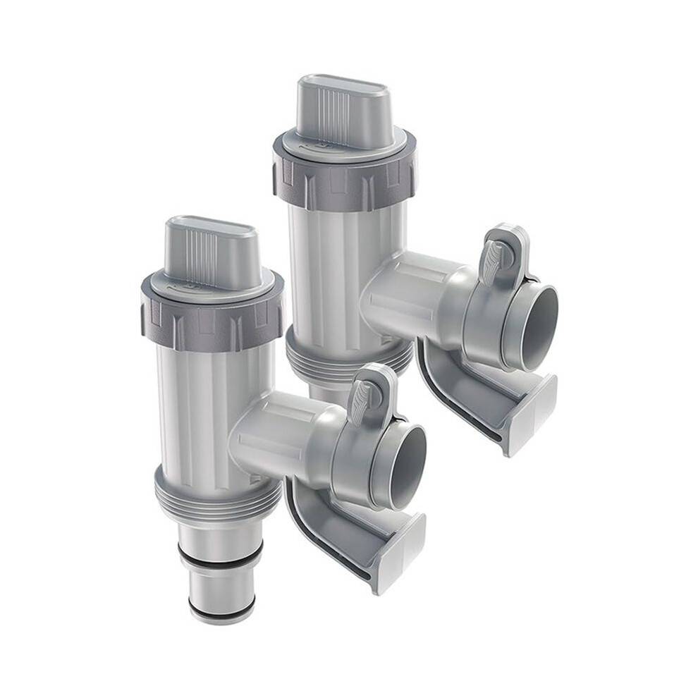 Pool Hose Adapter, Swimming Pool Replacement Parts Pool Hose Bracket and Plunger Valve for Above Ground Swimming Pool