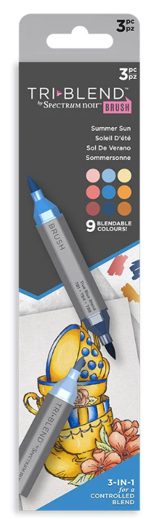 Spectrum Noir - TriBlend Brush Marker - 3pc Summer Sun