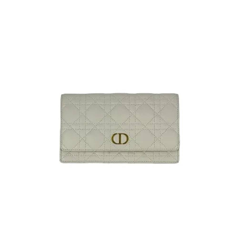 Dior Vintage Pre-owned Laeder dior-tasker - Vintage - Dame - Hvid - ONE SIZE - Tyl