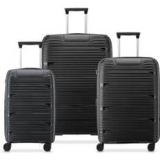Delsey Dune Securitech - Set 3 Valises - Resväskar Svart S / M / L