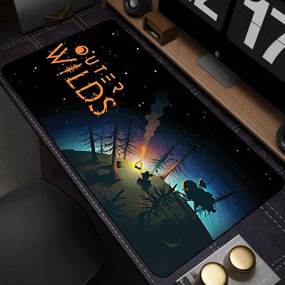 Outer Wilds Musmatta Naturgummi Spelmusmatta PC Laptop Spelbordsmatta Stor DatorTangentbord Spelmusmattor 80x30cm