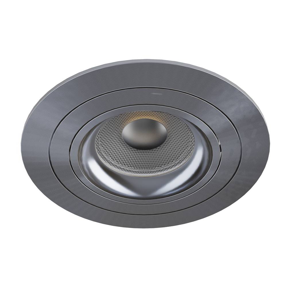 Noxion Forsænket Spot Logic MR16 Vipbar Skinnende Grå | 92mm - Udsnit 80mm - IP20 - Inkl. GU10 Sokkel