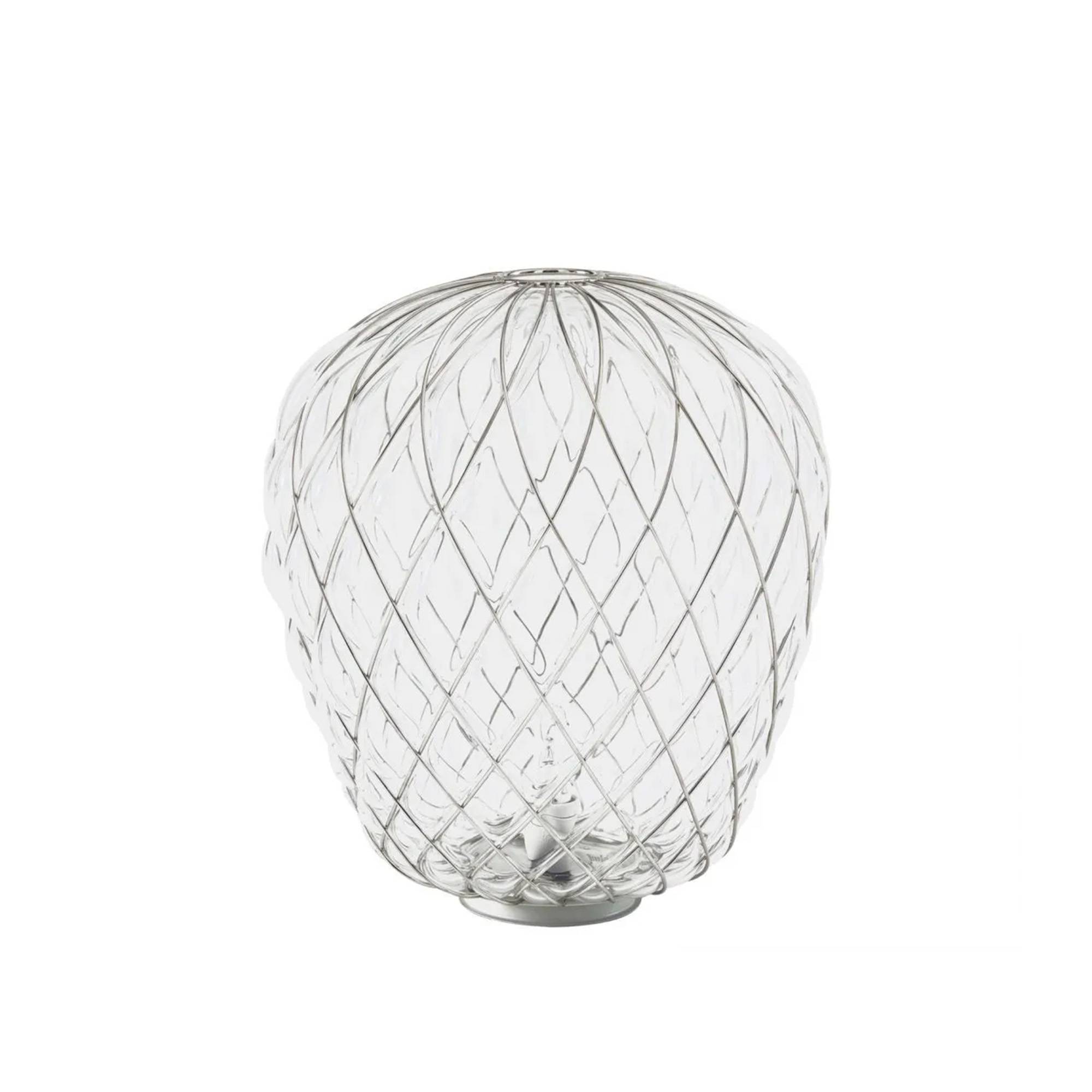 FontanaArte - Pinecone 4340 Table, Chrome cage/Transparent - Bordlamper - Paola Navone - Gennemsigtig