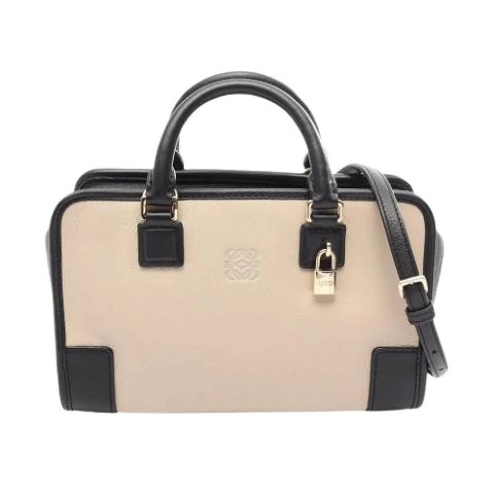 Loewe Pre-owned Pre-owned Handbag - Vintage - Dame - Beige - ONE SIZE - Læder