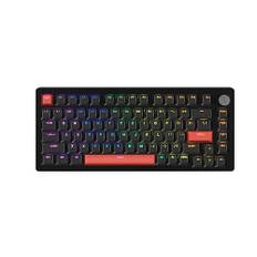 DrunkDeer A75 Rapid Trigger Tastatur Mechanische Gaming PBT Keycap Double Shot 82-Tasten OEM Profil 75% Layout Kompakt USB Verkabelt Schwarz