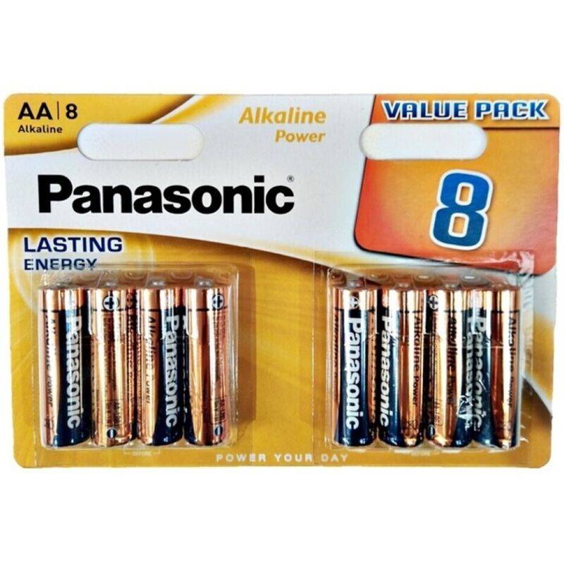 Panasonic Bronze Alkaline AA-batteri LR6 8-pack