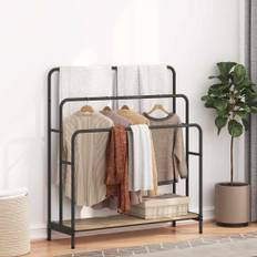 vidaXL Tøjstativ Sonoma-eg 90 x 30 x 100.5 cm Konstrueret træ