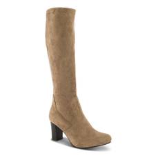 B&Co, Sko, Dame, Beige, 37 EU, Klassisk Lang Støvle med 75mm Hæl
