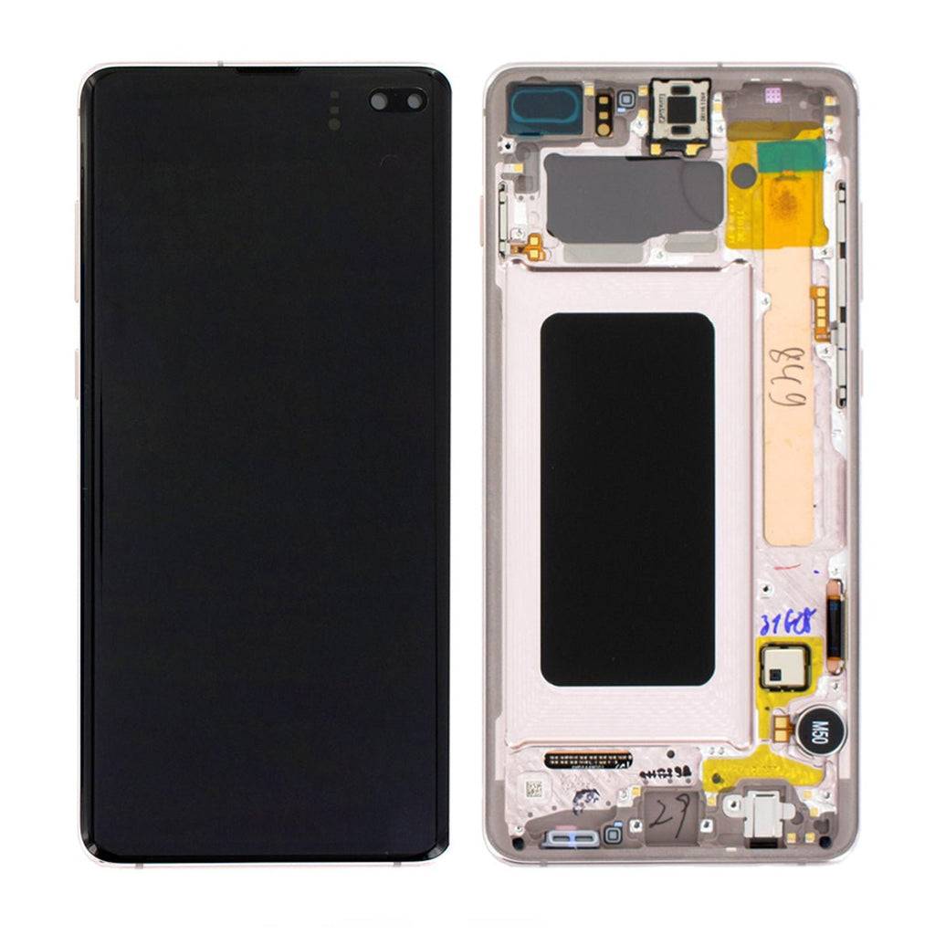 Samsung Galaxy S10 Plus SM-G975F Skärm med LCD Display Original - Vit
