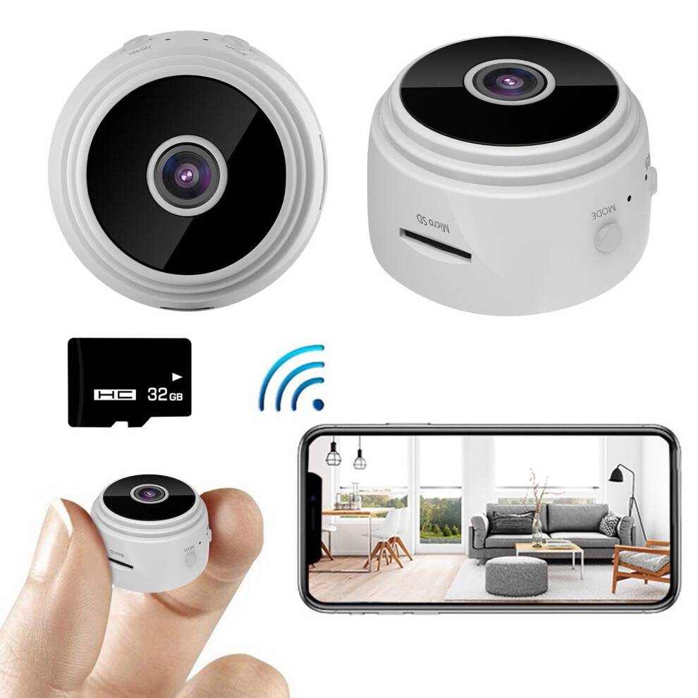 VALSEEL Smart Home HD1080P Minikamera Trådløst Wifi Sikkerhedskamera Nattesyn Bevægelsesdetektering Elektronik