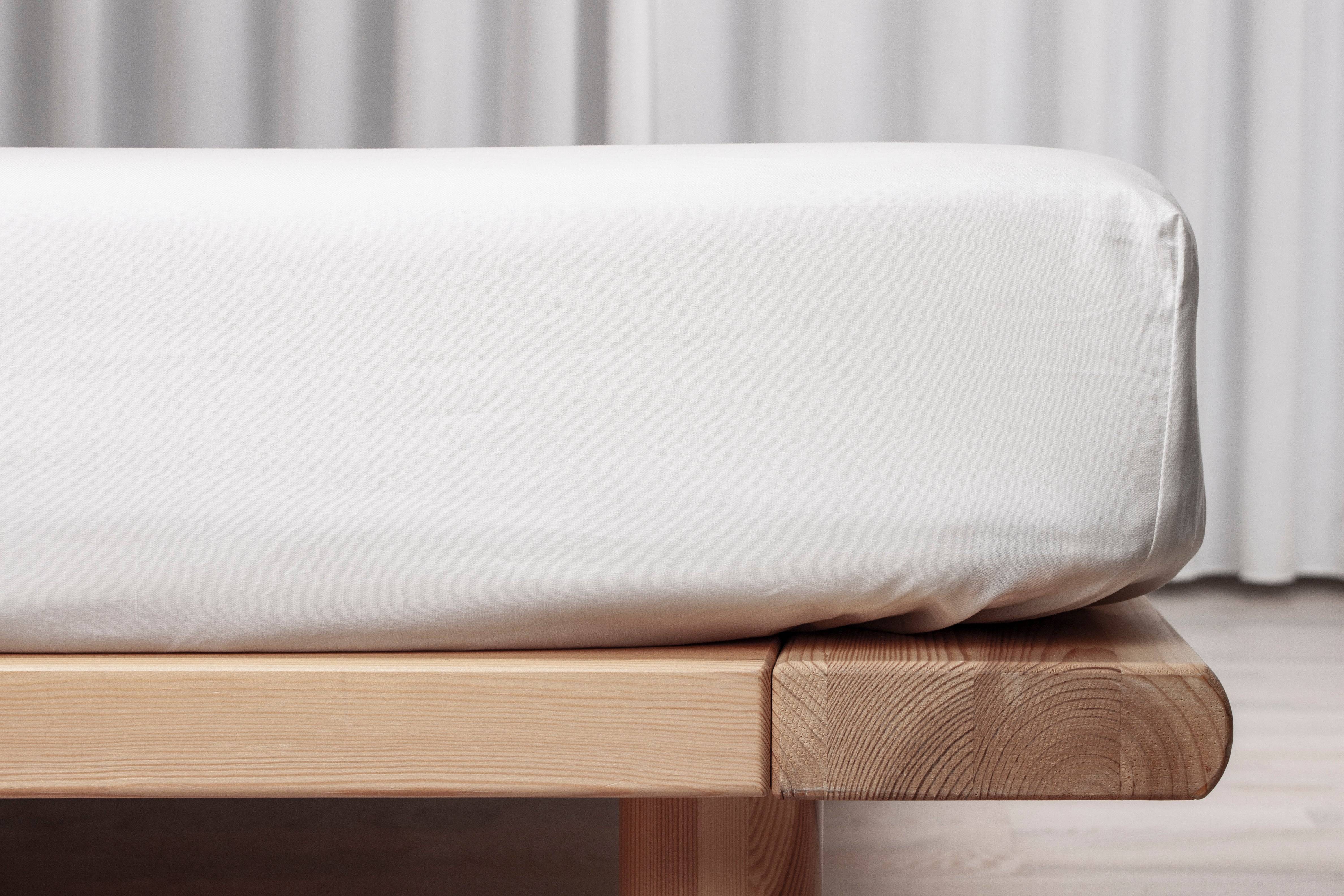 Percale boxlagen – økologisk - Sand / 140x200x30