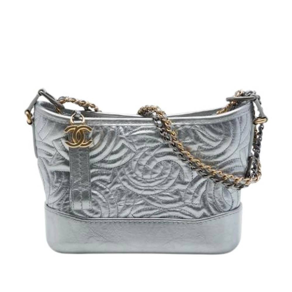 Chanel Vintage Pre-owned Gabrielle Skuldertaske - Vintage - Dame - Grå - ONE SIZE - Uld