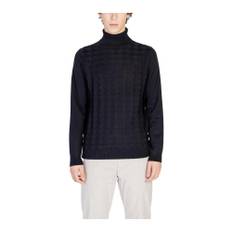 Antony Morato, Strik, Herre, Sort, 2XL, Uld, Sort Strikket Turtleneck Trøje