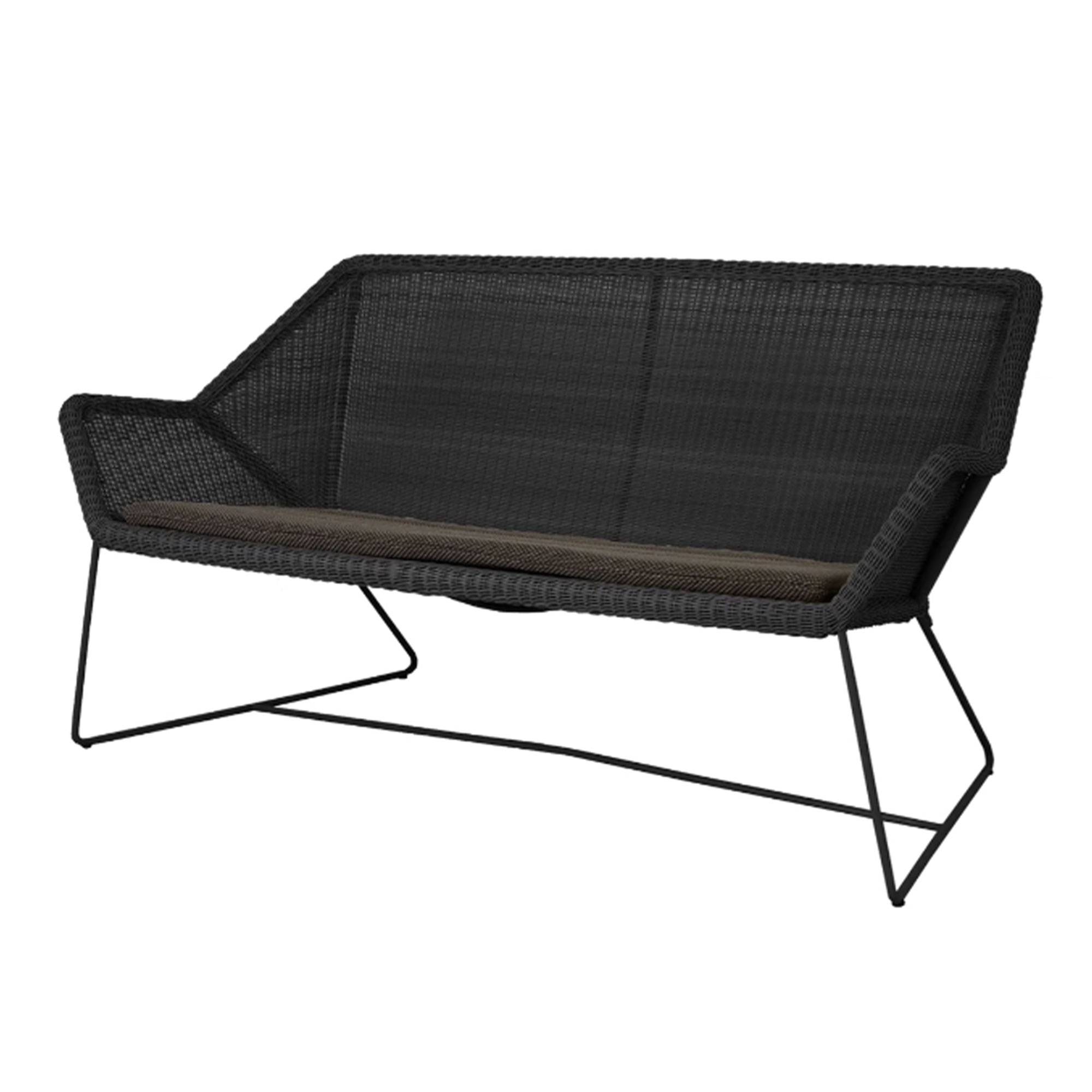 Breeze Loungesofa Black Dark grey, Cane-line Focus.