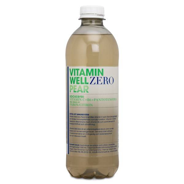 Vitamin Well Zero - Kort Datum, Pear, 500 ml