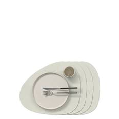 LIND DNA 4-Set Table Mat Curve Nupo |Cream |37X44 cm