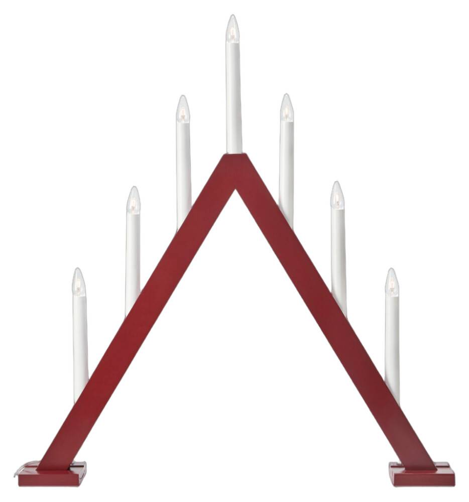 ADVENTSLJUSSTAKE MARKSLÖJD ARIELE 7L RÖD