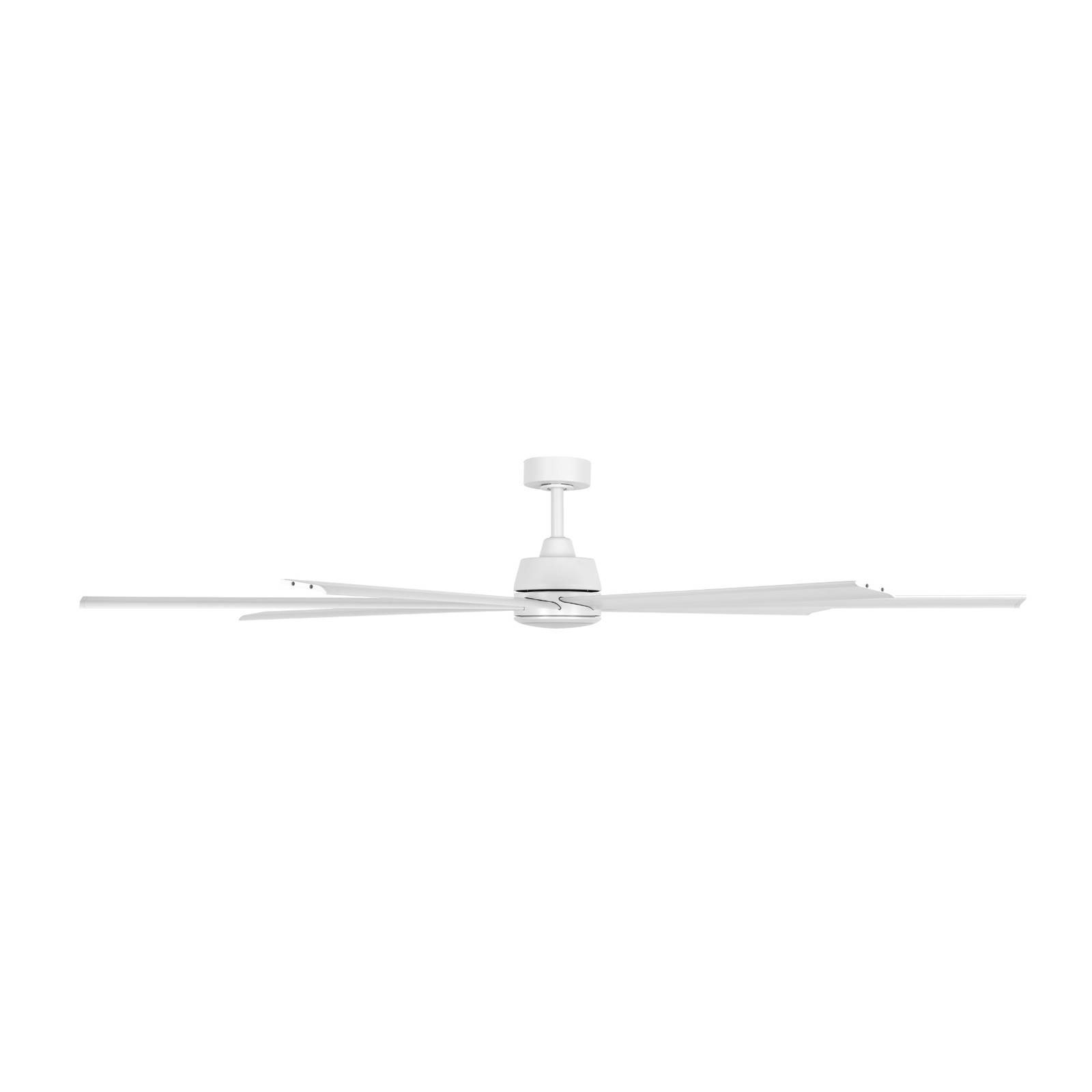 Beacon Lighting takfläkt med ljus Atlanta vit DC tystgående Atlanta, dimbar, Vitt / opal, Vardagsrum / matsal, Aluminium / grå / zink, Modern