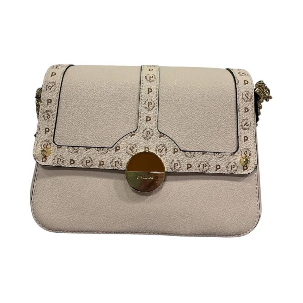 Pollini Flap Crossbody Taske - Tasker - Dame - Beige - ONE SIZE - Uld