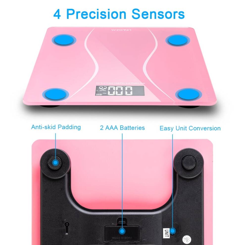 Ktaxon Digital Badevægt Pink 180 kg