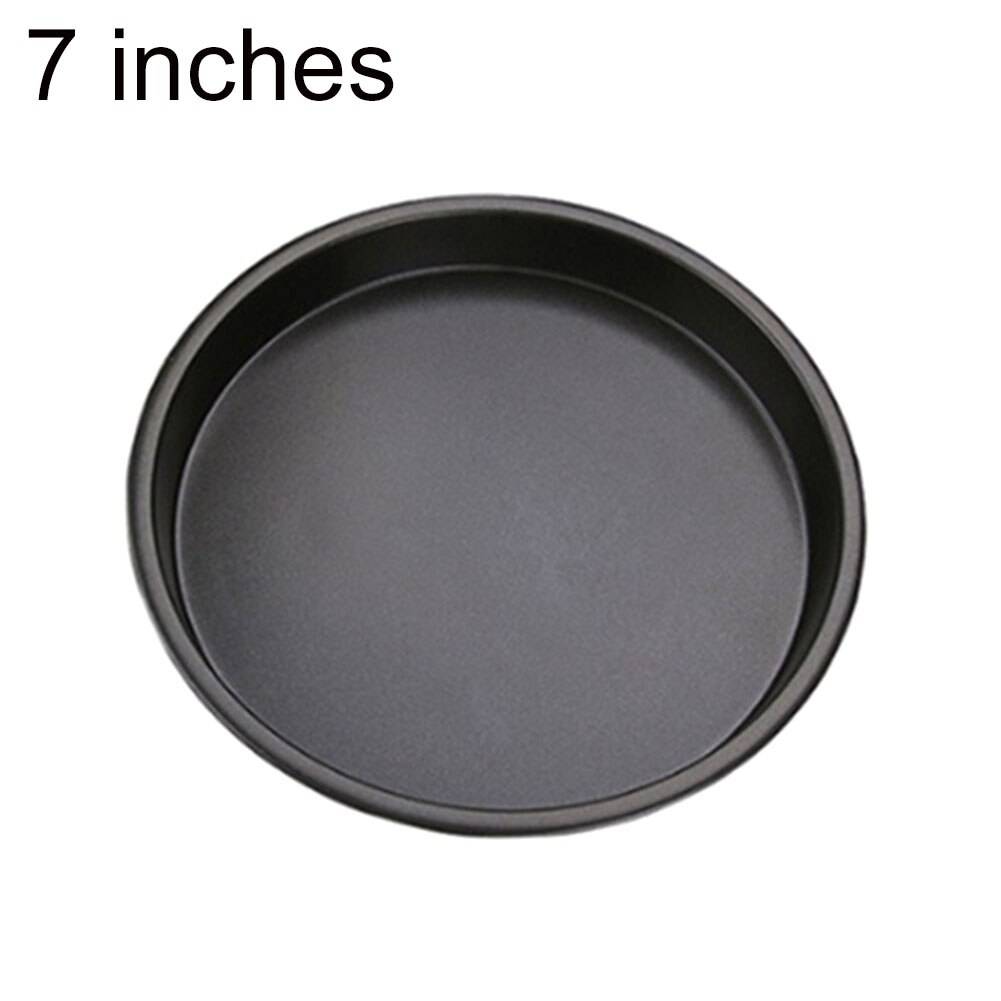 6/7/8/10 tums non-stick pizzaplåt tallrik form form bakverk bakverktyg pizzapanna är gjord av livsmedelsklassat kolstålmaterial - 7 tum