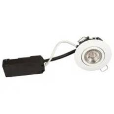 Luna LP 230V 6,2W 3000K Ra95 370lm IP44 mat hvid rund