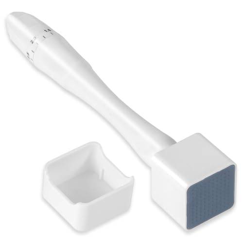 Microneedling Stämpel för Hårväxt och Skägg, Microneedling Stamp Micro Exfoliating Tool Microneedling Roller för Kvinnor och Män