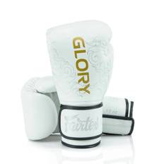 Fairtex boksehandsker "BGVG3" Glory Ltd. Edition White/Silver/Gold 14 oz