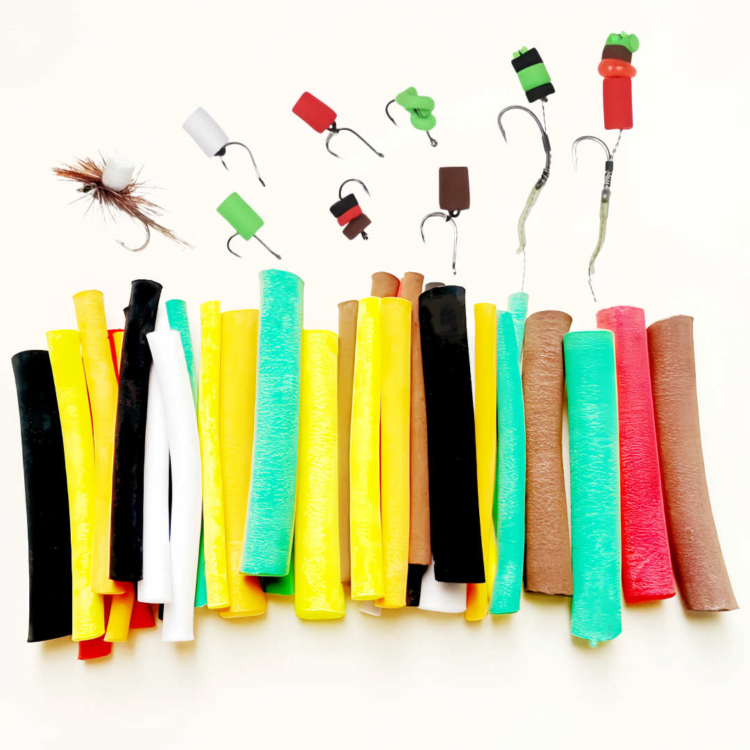 14pcs Buoyancy Fishing Foam Stick Carp Fishing Pop Up Zig Rig Foam Sticks Fly Tying Material for Parachute Dry Fly