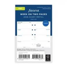 Filofax dagbok Mini 2026 v/u Engelsk
