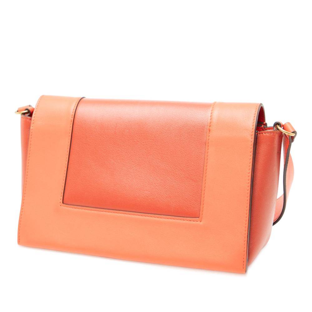 Celine Vintage Shoulder Bag Stl. - Axelremsväskor Från Magasin - Orange (L 14cm x W 24cm x D 9cm)