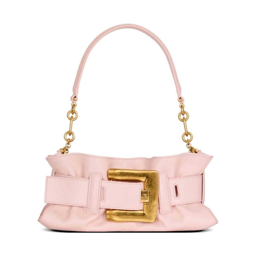 Balmain Mini Anthem Skuldertaske - Tasker - Dame - Lyserød - ONE SIZE - Uld